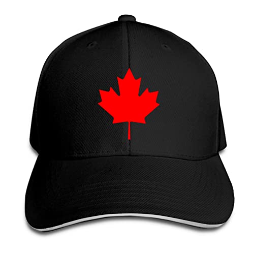 803 Baseballkappe Kanadische Flagge Kanada Maple Leaf Sandwich-Kappe Klassische Basecap Kappe Mit Schweißband Vintage Basecap, Für Mädchen, Jungen, Reisen von 803