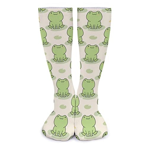 803 Socken Für Damen Süßer Frosch Haussocken Modische Sportsocken Komfortbund Laufsocken Für Geschenke, Spazieren, Outdoor von 803