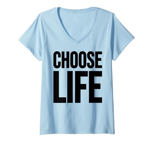Damen WÄHLE LIFE TREE T-Shirt mit V-Ausschnitt Damen WÄHLE LIFE TREE T-Shirt mit V-Ausschnitt von 80S POP CULTURE APPAREL