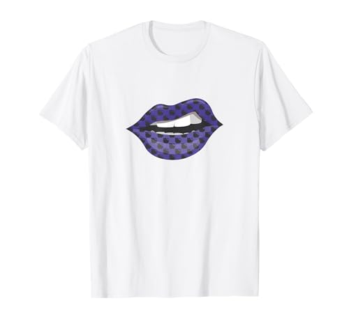 Damen Kussmund Lippen Katze Muster Print Vintage 80s & 90s T-Shirt Damen Kussmund Lippen Katze Muster Print Vintage 80s & 90s T-Shirt von 80er 90er Jahre Katzen Lips Lippenstift Design