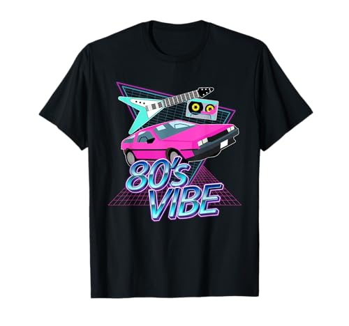 80's Vibe Retro 80s Aesthetic Vaporwave Synthwave T-Shirt 80's Vibe Retro 80s Aesthetic Vaporwave Synthwave T-Shirt von 80er 90er Jahre Motto Party Kostüm Verkleidung