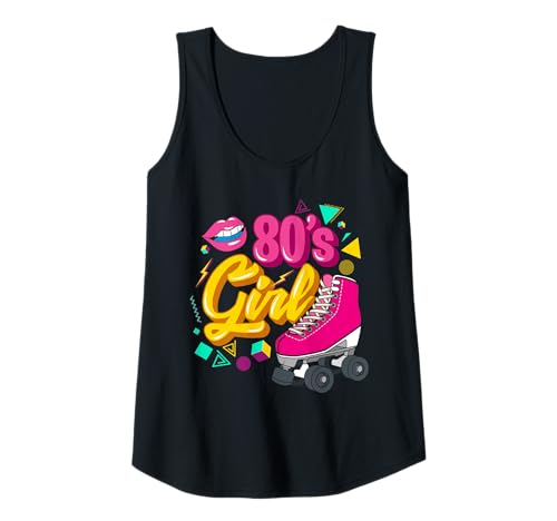 Damen 80er Jahre Party Mottoparty Outfit Kostüm Vintage Retro Tank Top Damen 80er Jahre Party Mottoparty Outfit Kostüm Vintage Retro Tank Top von 80er 90er Jahre Party Outfit Retro Kollektion