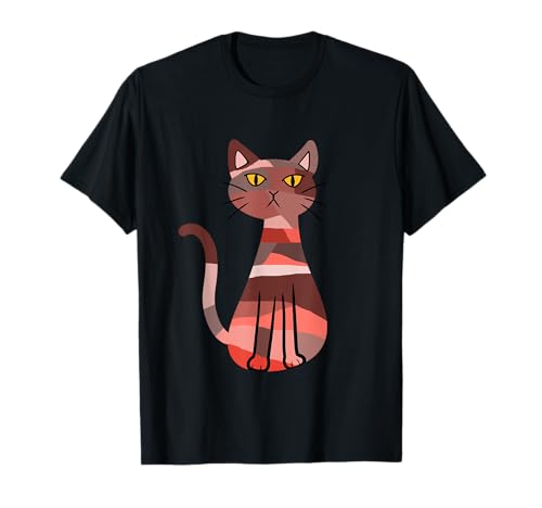 Katze Katzen Kätzchen Haustiere Kind Kinder 80er 90er bunt T-Shirt von 80er 90er Katzen Retro Katze Vintage
