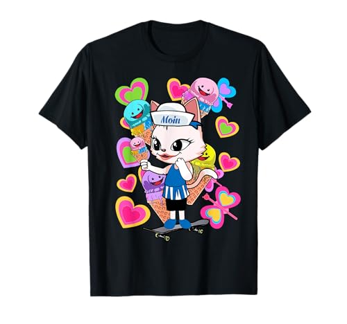 Kinder Kind Teenie Katze Katzen Skater Eiskrem Mädchen 80er T-Shirt Kinder Kind Teenie Katze Katzen Skater Eiskrem Mädchen 80er T-Shirt von 80er 90er Katzen Retro Katze Vintage
