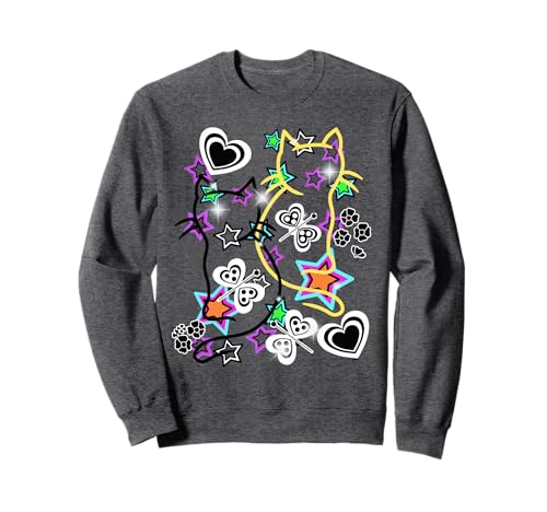Retro Haustiere Katzen 60er Katze Kinder Sweatshirt von 80er 90er Katzen Retro Katze Vintage