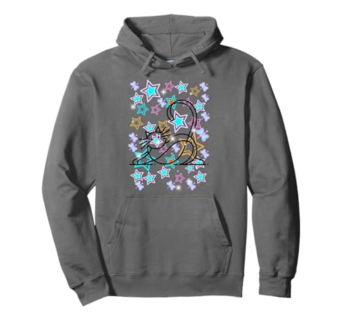 Retro Katze Katzen 60er 80er Vintage Haustier Kinder Mädchen Pullover Hoodie Retro Katze Katzen 60er 80er Vintage Haustier Kinder Mädchen Pullover Hoodie von 80er 90er Katzen Retro Katze Vintage