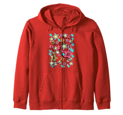 Retro Katzen Katze 60er Vintage 80er Sterne Jungen Mädchen Kapuzenjacke Retro Katzen Katze 60er Vintage 80er Sterne Jungen Mädchen Kapuzenjacke von 80er 90er Katzen Retro Katze Vintage