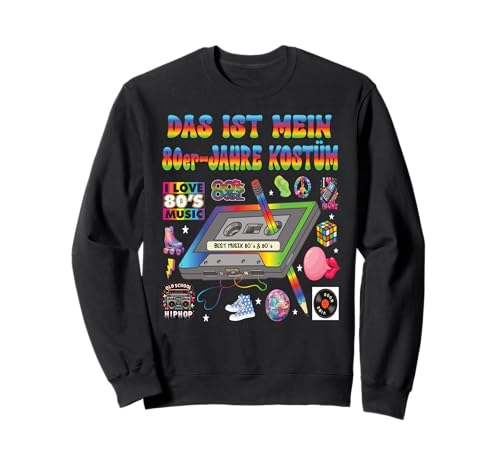 80er Jahre Party Outfit Herren 90er Jahre - Damen Retro Sweatshirt von 80er Jahre Kleidung Frauen 90er Jahre Kostüm