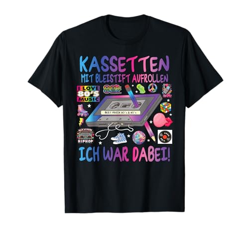 80er Jahre Party Outfit Herren 90er Jahre - Damen Retro T-Shirt 80er Jahre Party Outfit Herren 90er Jahre - Damen Retro T-Shirt von 80er Jahre Kleidung Frauen 90er Jahre Kostüm