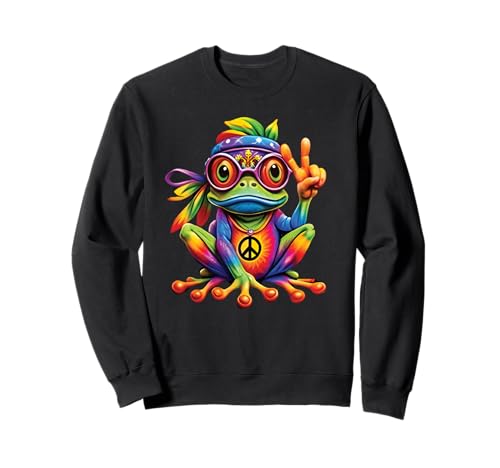 80er Jahre Outfit Herren 90er Jahre outfit Hippie Frosch Sweatshirt 80er Jahre Outfit Herren 90er Jahre outfit Hippie Frosch Sweatshirt von 80er Jahre Party Kleidung Frauen 90er Jahre Kostüm