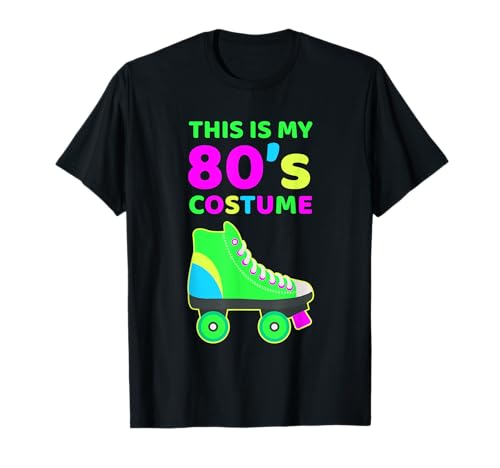80er Jahre Kostüm Party Rollschuhe Outfit Herren Damen T-Shirt von 80er Jahre Party Retro Vintage Geschenkidee