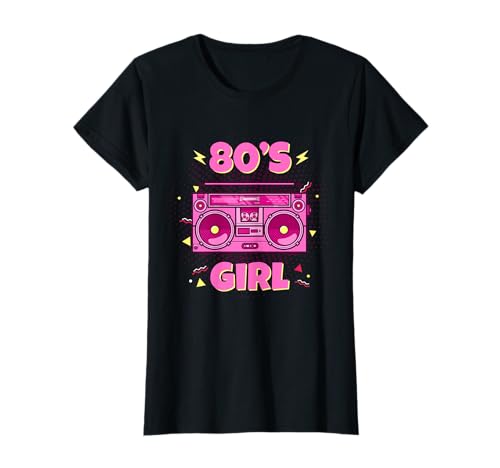 80er Jahre Outfit 80s Girl Retro Vintage Motto Party Fashion T-Shirt 80er Jahre Outfit 80s Girl Retro Vintage Motto Party Fashion T-Shirt von 80s Retro Outfit Eigthies 80er Jahre Geschenkidee
