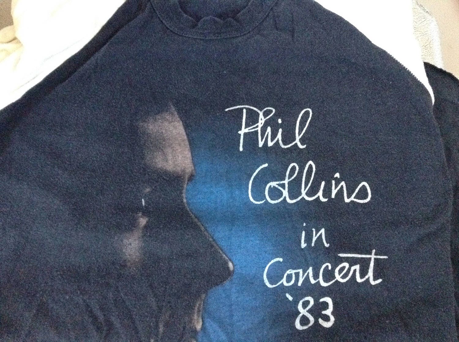 Super Rare Phil Collins in Concert 1983 Tour Shirt Konzert T-Shirt Rock Größe Xl von 80stimehop