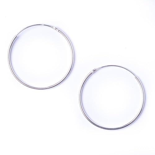 81stgeneration 925 Sterling Silber 1.2mm 30mm Mittlere Dünne Creolen Schlaf-Ohrhänger von 81stgeneration