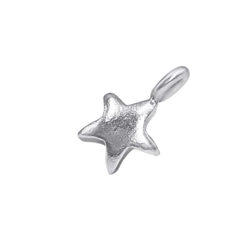 81stgeneration Hill Tribe Silber Kleiner Puff Stern Charm – Himmlischer Schmuck von 81stgeneration