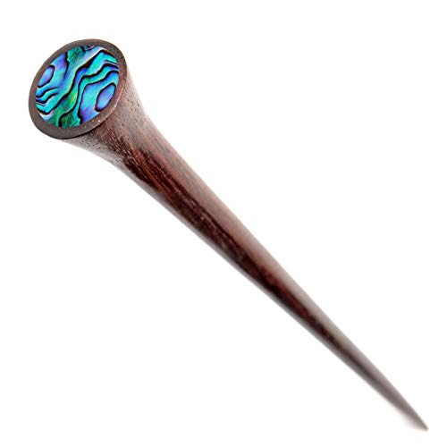 81stgeneration Naturholz Braun Abalone Muschel Boho Haar Haarnadel für Damen von 81stgeneration