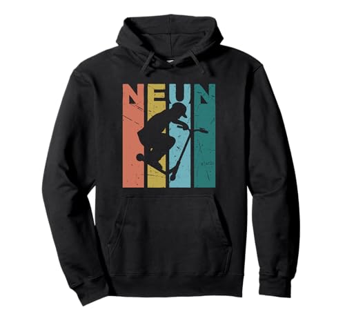 Stunt Scooter 9. Geburtstag Neun Jahre Jungen Stunt Scooter Pullover Hoodie Stunt Scooter 9. Geburtstag Neun Jahre Jungen Stunt Scooter Pullover Hoodie von 83-Tees Stunt Scooter Geschenke Jungen