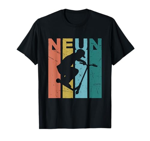Stunt Scooter 9. Geburtstag Neun Jahre Jungen Stunt Scooter T-Shirt Stunt Scooter 9. Geburtstag Neun Jahre Jungen Stunt Scooter T-Shirt von 83-Tees Stunt Scooter Geschenke Jungen