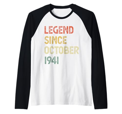 83 Jahre alte Legende seit Oktober 1941 Männer Frauen Raglan 83 Jahre alte Legende seit Oktober 1941 Männer Frauen Raglan von 83 Years Old Legend Since October 1941 Men Women
