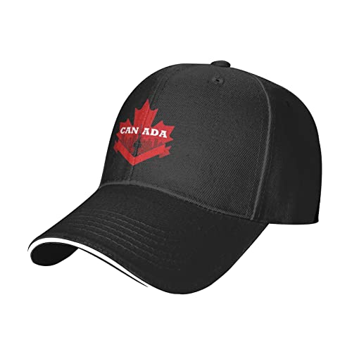 831 Damen Herren Baseballkappe Kanada-Maple-Leaf Baseball Cap Leicht Abwaschbar Trucker Kappe Reine Farbe Distressed Basecap Für Sport Draussen Reisen von 831
