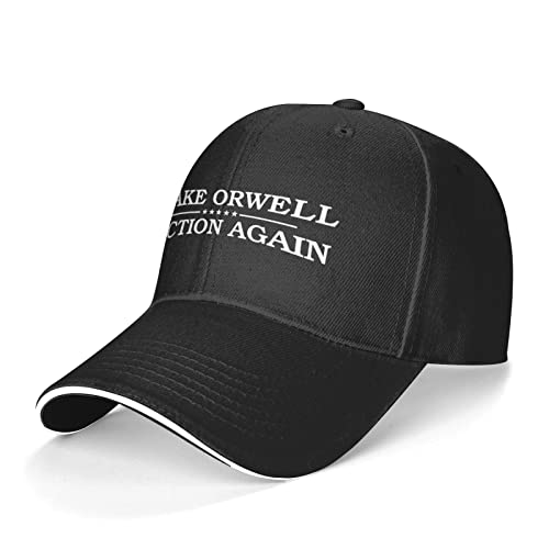 831 Damen Herren Baseballmütze Machen Sie Wieder Orwell Fiction Snapback Kappe Leicht Abwaschbar Denim Hut Reine Farbe Baseball Kappen Für Wander Kletter Laufen von 831