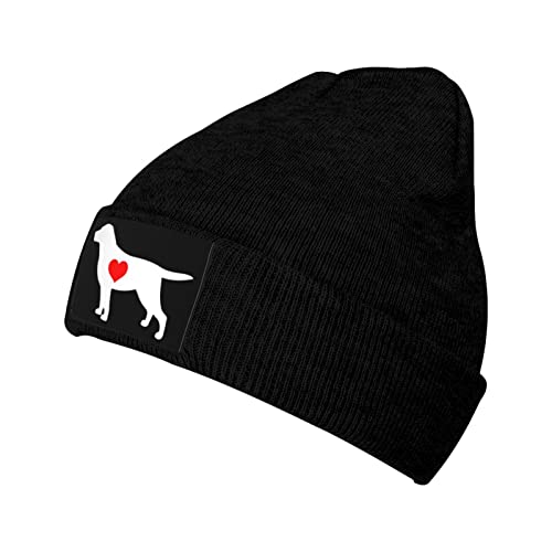 831 Klassische Beanie Mütze Labradore Mit Herz Kopfbedeckung Bequem Beanie Mütze Modische Slouch Beanie Für Outdoor Sports Männer Herbst von 831