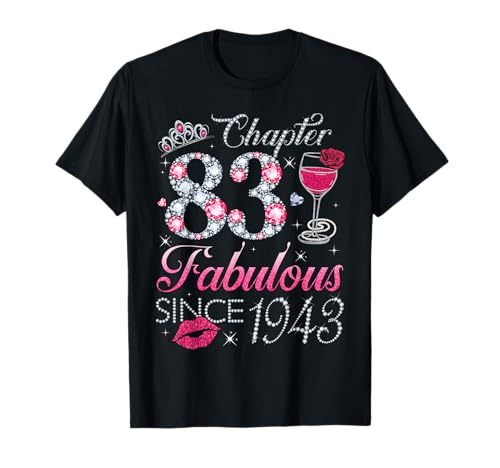 Kapitel 83 Fabelhaftes Geschenk zum 83. Geburtstag seit 1943 für Frauen T-Shirt Kapitel 83 Fabelhaftes Geschenk zum 83. Geburtstag seit 1943 für Frauen T-Shirt von 83rd Birthday Funny Gift For Women Ladies