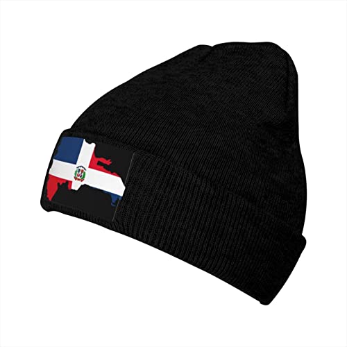 843 Beanie Mütze Flagge Der Dominikanischen Republik Kopfbedeckung Weich Long Beanie Für Damen Und Herren Komfortabel Sommermütze, Für Skifahren, Laufen, Winter von 843