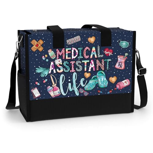 84hoods Aesthetic Tote Bag for Women Gift for Medical Assistant Waterproof Large Shoulder Bag with Pockets and Zipper Medical Assistant Life von 84hoods