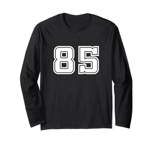 85 Nummer 85 1985 Team College University Männer Frauen Kinder Langarmshirt von 85 Number 85 Apparel