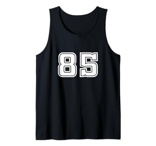 85 Nummer 85 1985 Team College University Männer Frauen Kinder Tank Top von 85 Number 85 Apparel