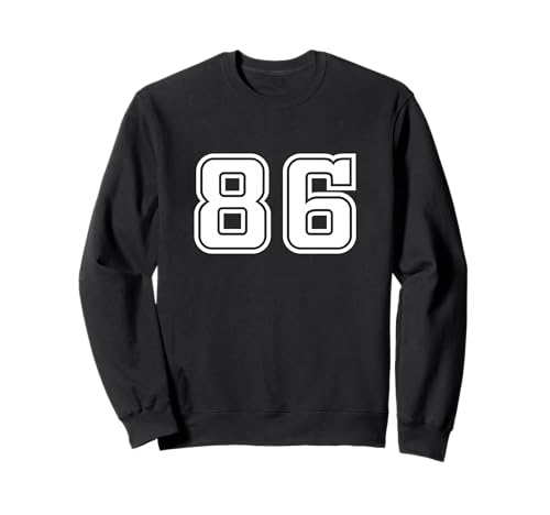 86 Nummer 86 1986 Team University College Herren Damen Kinder Sweatshirt von 86 Number 86 Apparel