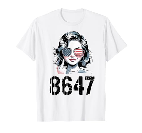 86 47 Anti Trump Funny 8647 Anti-Trump Frauen T-Shirt von 8647 Anti Trump Political Liberal American Women
