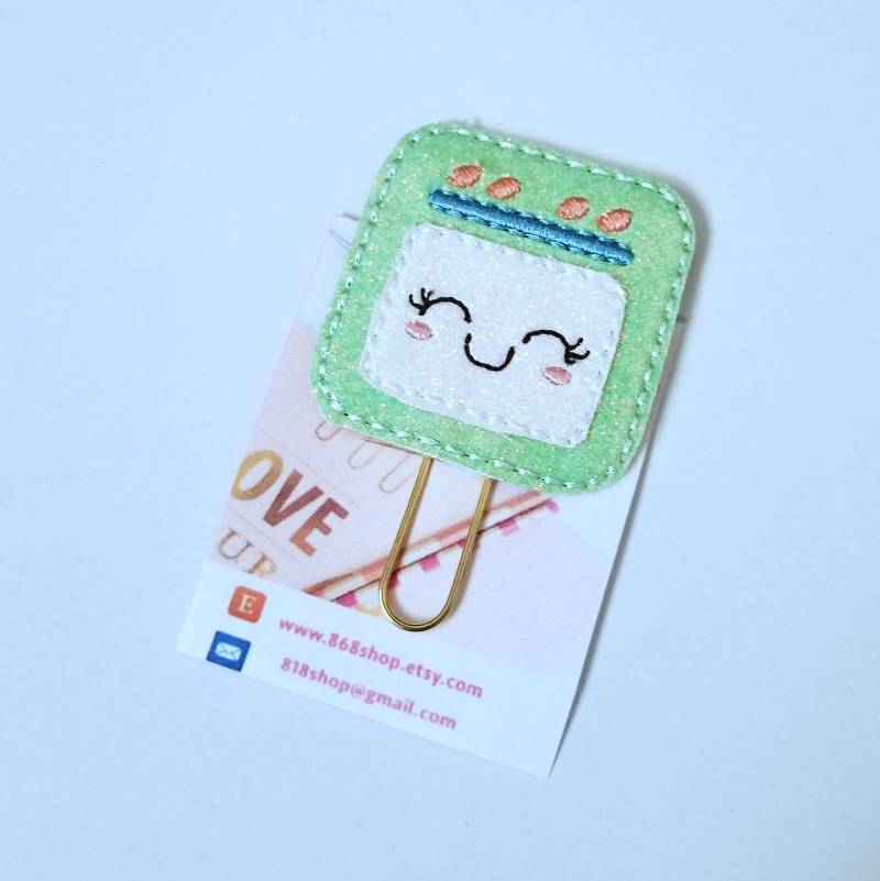 Glitzer Ofen Planer Clip | Büroklammern Zubehör Zeitschrift Marker Lesezeichen Lehrer Freunde Geschenke von 868shop