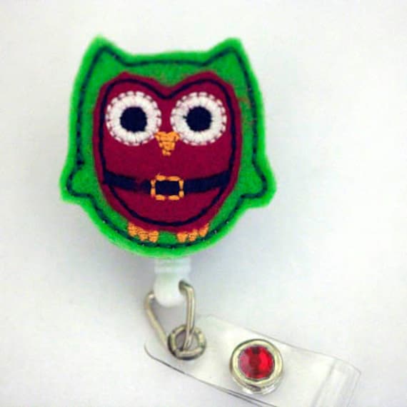Weihnachten Owl-Badge Holder - Krankenschwestern Badge Inhaber Hübsch Abzeichen Rollen Eindeutige Id Brosche Rn Reel von 868shop