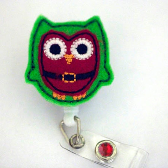 Weihnachten Owl-Badge Holder - Krankenschwestern Badge Inhaber Hübsch Abzeichen Rollen Eindeutige Id Brosche Rn Reel von 868shop