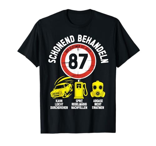 87 Geburtstag Mann Geschenk Männer 87 Jahre Spruch Lustiges T-Shirt 87 Geburtstag Mann Geschenk Männer 87 Jahre Spruch Lustiges T-Shirt von 87. Geburtstag Geschenk Spruch Oldtimer 87 Jahre