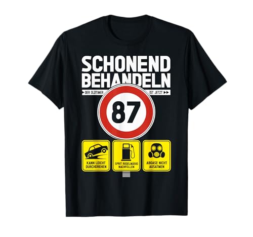 87 Geburtstag Mann Geschenk Männer 87 Jahre Spruch Lustiges T-Shirt 87 Geburtstag Mann Geschenk Männer 87 Jahre Spruch Lustiges T-Shirt von 87. Geburtstag Geschenk Spruch Oldtimer 87 Jahre