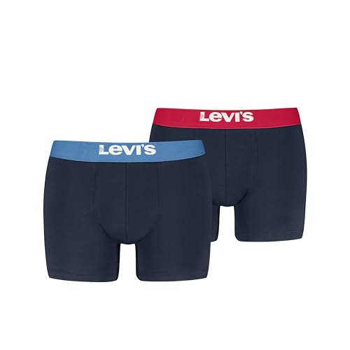 8719965009202 Men's Solid Basic Boxer Briefs, Navy Combo, XL (2er Pack) von Levi's