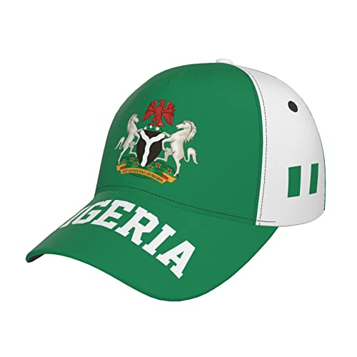 874 Baseball Cap Nigeria-Flagge Nigerianer Sonnenschutz Basecap Mode Golf Caps Verstellbar Baseballkappe Für Outdoor Reisen Golf von 874