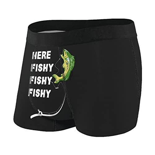 874 Retroshorts Hier Fisch Boxer Shorts Atmungsaktive Herren Boxershorts Klassisch Sportliche Retroshorts XL von 874