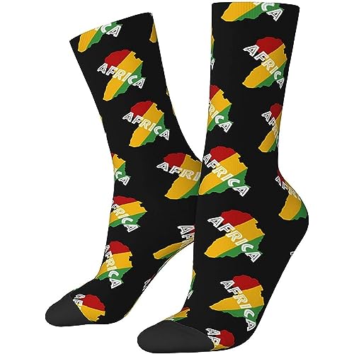 874 Socken Herren, Afrika Rasta Auf Schwarz Business Socken Klassische Herrensocken Rutschhemmend Socken Für Geschenk Freizeit Trekking 40cm von 874