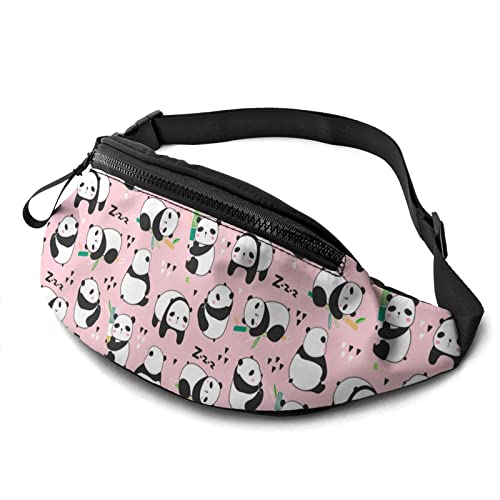 Bauchtasche Kawaii Pandabären Unisex Damen Brustbeutel Mode,Multifunktionale Gürteltasche Für Spazieren Joggen Geschenke 14X35Cm von 874