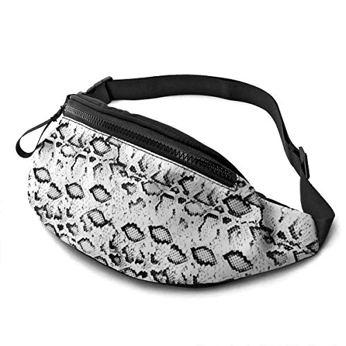 Bauchtasche Schlangenhaut Unisex Sport Hüfttasche Mode,Stylisch Taillentasche Für Running Sport Herren 14X35Cm von 874