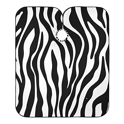 Friseurumhänge Zebra Gestreift Haarschneiden Umhang Verstellbar Haarschneidkleid Polyester Haarschneiden Cape Für Kinder Erwachsene Haarstyling von 874