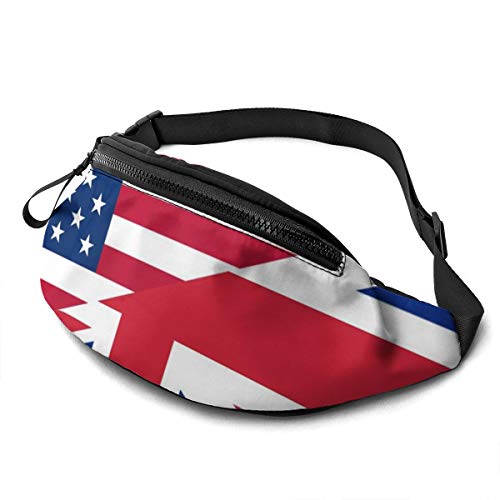 Gürteltasche Amarica-Flagge Unisex Bauchtasche Mode,Stylisch Sport Hüfttasche Für Damen Laufen Outdoor 14X35Cm von 874