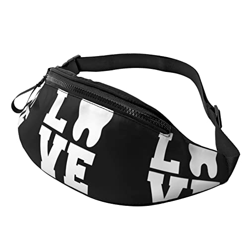 Gürteltasche Ich Liebe Dentalhygienikerin Unisex Handytasche Tasche Multifunktionale,Stylisch Damen Brustbeutel Für Outdoor Hundetraining Fitness 14X35Cm von 874