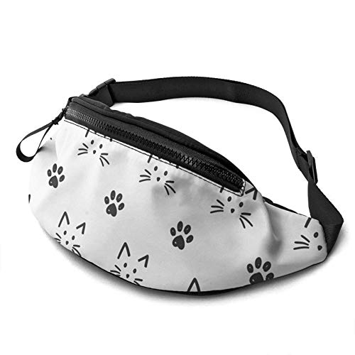 Gürteltasche Süße Katzen Unisex Brusttasche Mode,Verstellbarer Bauchtasche Für Herren Hundetraining Wandern 14X35Cm von 874