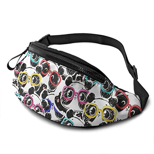 Handytasche Tasche Panda-Kopf Unisex Gürteltasche Verstellbarer,Stylisch Bauchtasche Für Wandern Fahrrad Damen 14X35Cm von 874