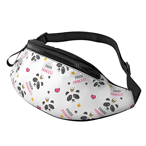 Hüfttasche Pandas Prinzessin Herz Unisex Gürteltasche Mode,Stylisch Sporttasche Für Running Herren Wandern 14X35Cm von 874